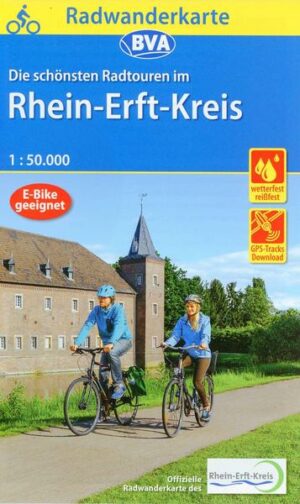 Radwanderkarte BVA  Die schönsten Radtouren im Rhein-Erft-Kreis 1:50.000