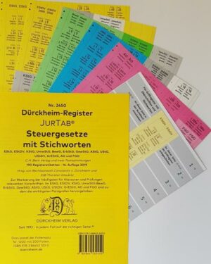 Dürckheimregister® Steuergesetze 2022 mit Stichworten