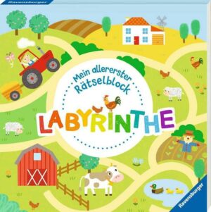 Ravensburger Mein allererster Rätselblock - Labyrinthe - Rätselblock für Kinder ab 3 Jahren