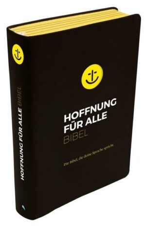 Hoffnung für alle. Die Bibel - 'Black Hope Edition' Großformat mit Loch-Stanzung