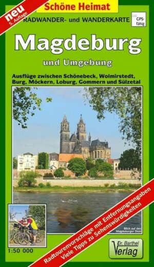 Magdeburg und Umgebung 1 : 50 000. Radwander-und Wanderkarte