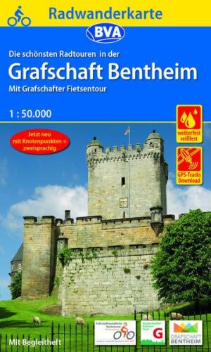 Radwanderkarte BVA Radwandern in der Grafschaft Bentheim 1:50.000