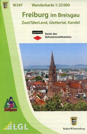 Wanderkarte 1:25 000 Freiburg im Breisgau