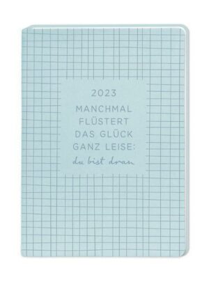 Terminplaner Lederlook A6 'Hellblau' 2023