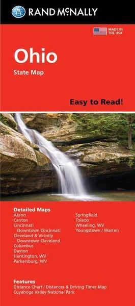 Rand McNally Easy to Read Folded Map: Ohio State Map
