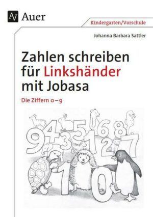 Zahlen schreiben für Linkshänder mit Jobasa