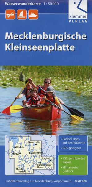 Wasserwanderkarte Mecklenburgische Kleinseenplatte 1 : 50 000