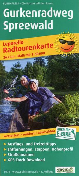 Gurkenradweg Spreewald 1 : 50 000