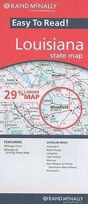 Rand McNally Easy to Read! Louisiana State Map