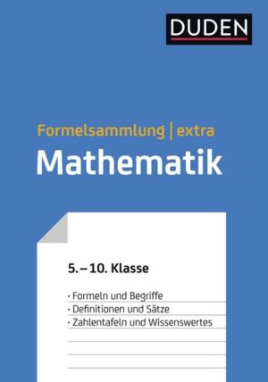 Duden Formelsammlung extra – Mathematik