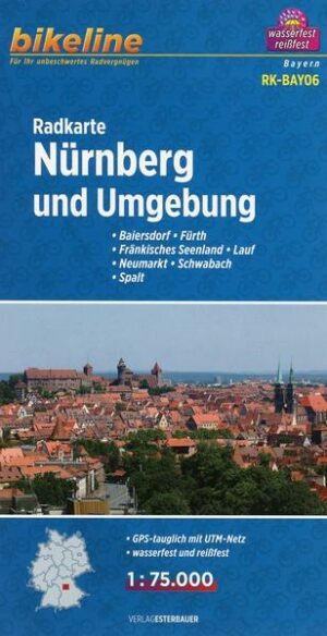 Bikeline Radkarte Deutschland/Nürnberg und Umgebung