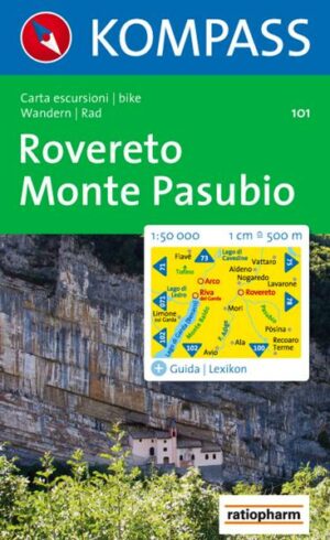 KOMPASS Wanderkarte 101 Rovereto - Monte Pasubio