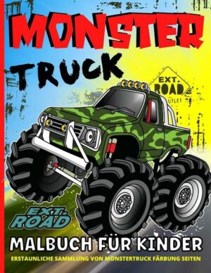 Monster Truck Malbuch Für Kinder