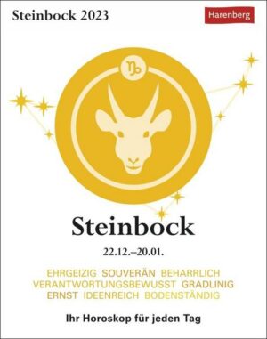 Steinbock Sternzeichenkalender 2023