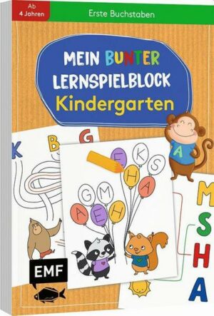 Mein bunter Lernspielblock – Kindergarten: Erste Buchstaben