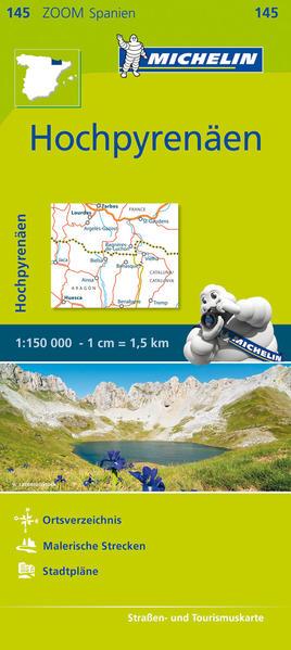 Michelin Zoomkarte Hochpyrenäen 1 : 150 000