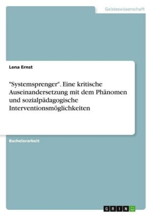 'Systemsprenger'. Eine kritische Auseinandersetzung mit dem Phänomen und sozialpädagogische Interventionsmöglichkeiten