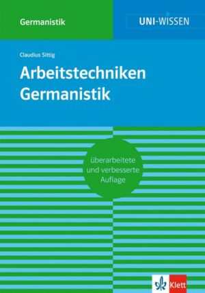 Klett Uni Wissen Arbeitstechniken Germanistik