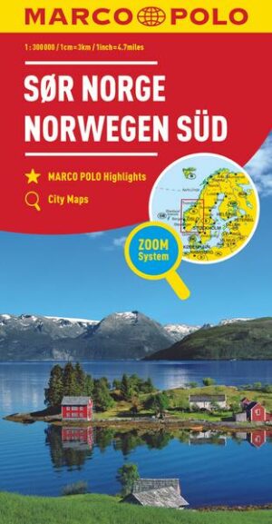MARCO POLO Regiokarte N Norwegen Süd 1:325 000