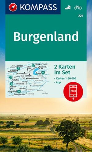 KOMPASS Wanderkarte 227 Burgenland