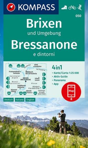 KOMPASS Wanderkarte 050 Brixen und Umgebung