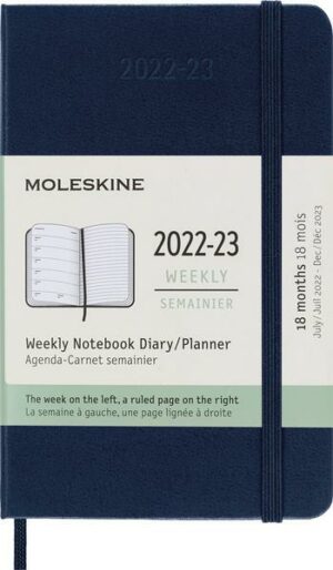 Moleskine 18 Monate Wochen Notizkalender 2022/2023