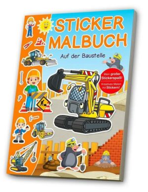 Mal- & Stickerbuch Baustelle