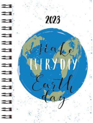 Taschenkalender 2023 - Make Everyday Earth Day - Bürokalender 10x14 cm - 1 Woche auf 2 Seiten - Wochenkalender - robuster Kartoneinband - 638-1140