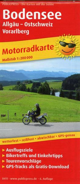Motorradkarte Bodensee