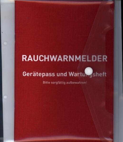 Rauchwarnmelder Gerätepass und Wartungsheft