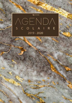 Agenda Scolaire 2019 / 2020 - Calendrier et Agenda Semainier de Août 2019 à Août 2020 et Agenda Semainier - Cadeau Enfant et Étudiant