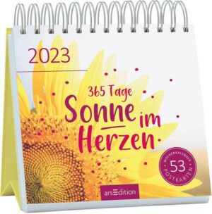 Postkartenkalender 365 Tage Sonne im Herzen 2023