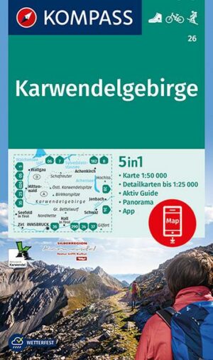 KOMPASS Wanderkarte Karwendelgebirge