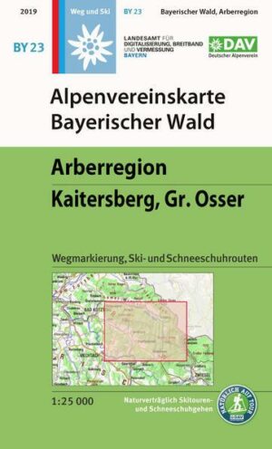 Alpenvereinskarte Bayerischer Wald