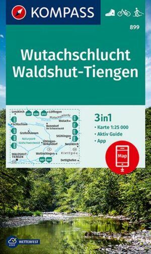 KOMPASS Wanderkarte 899 Wutachschlucht