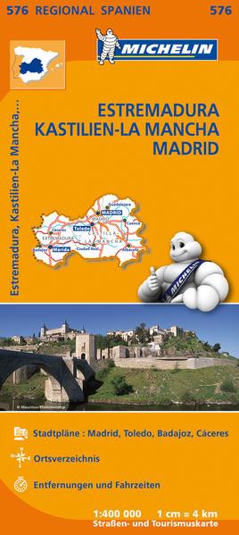Michelin Regionalkarte Estremadura (Extremadura)
