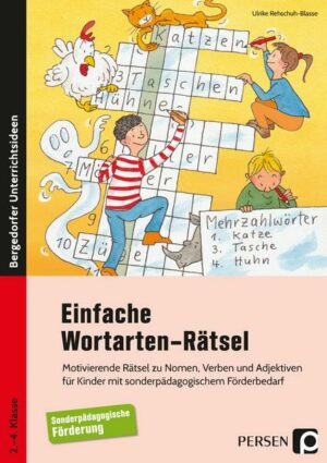 Einfache Wortarten-Rätsel