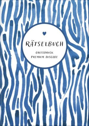 Deluxe Rätselbuch/Rätselblock mit extra großem Druck für Erwachsene und Senioren