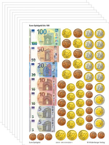 Spielgeld bis Euro 100