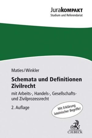 Schemata und Definitionen Zivilrecht