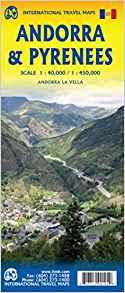 Andorra & PyreneesTravel Ref. Map