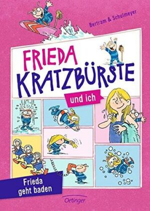 Frieda Kratzbürste und ich. Frieda geht baden