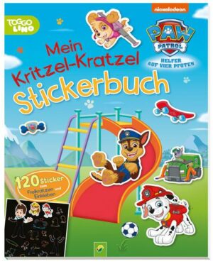 PAW Patrol Mein Kritzel-Kratzel Stickerbuch mit Bambus-Stick