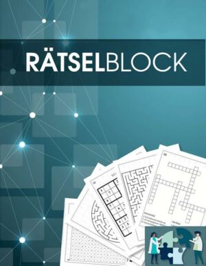 Rätselbuch und Rätselblock für Erwachsene und Senioren - Sudoku