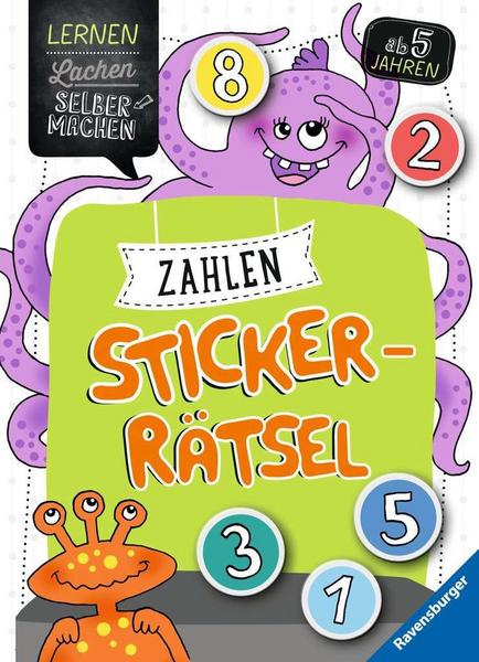 Zahlen-Sticker-Rätsel ab 5 Jahren