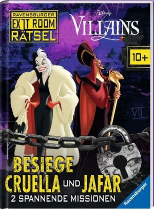 Ravensburger Exit Room Rätsel: Disney Villains - Besiege Cruella und Jafar