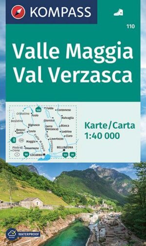 KOMPASS Wanderkarte 110 Valle Maggia
