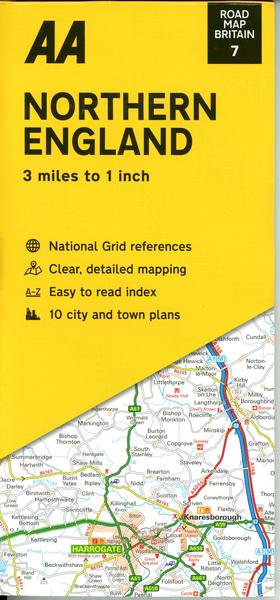 Road Map Britain 07 Northern England 1 : 200 000