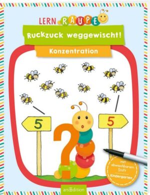 Lernraupe – Ruckzuck weggewischt! Konzentration