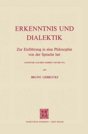 Erkenntnis und Dialektik